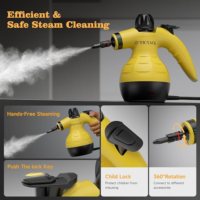 TICYACK Handheld Steam Cleaner, Steam Cleaner - Image 4