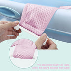 Breathable Mesh Newborn Baby Bath Mat Baby Tub Pillow Adjustable Non-Slip Bath - Image 7