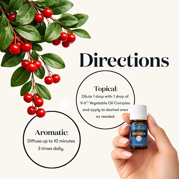 Young Living Wintergreen Premium Essential Oil | 15ml | Refreshing & Uplifting - Image 5