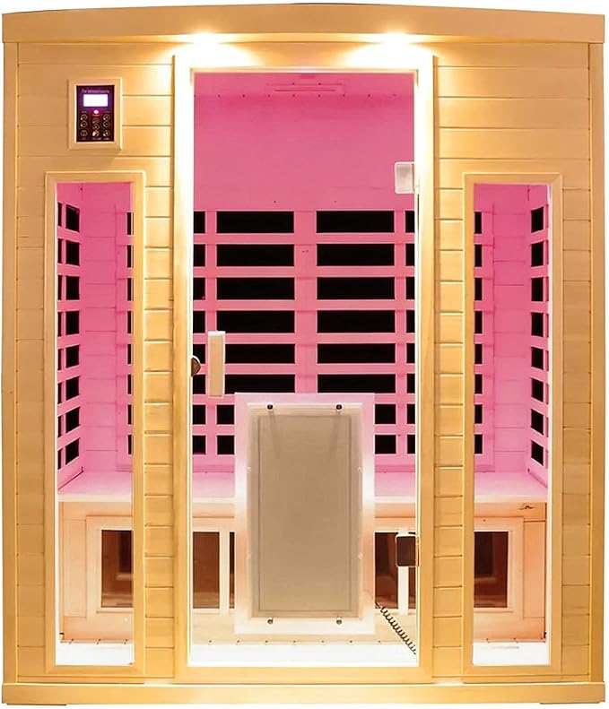 3 Person Infrared Sauna 0-5mG Ultra Low EMF Far Infrared Sauna by SalusHEAT