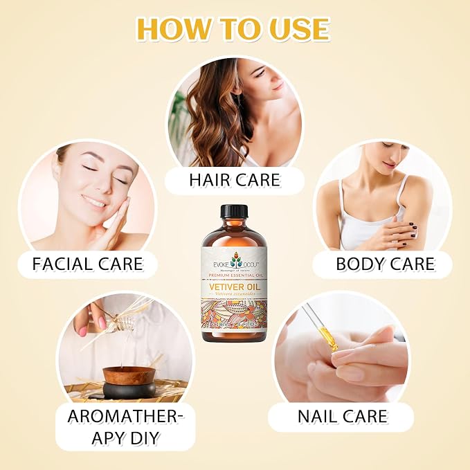 EVOKE OCCU Pure & Natural Vetiver Essential Oil - Image 5