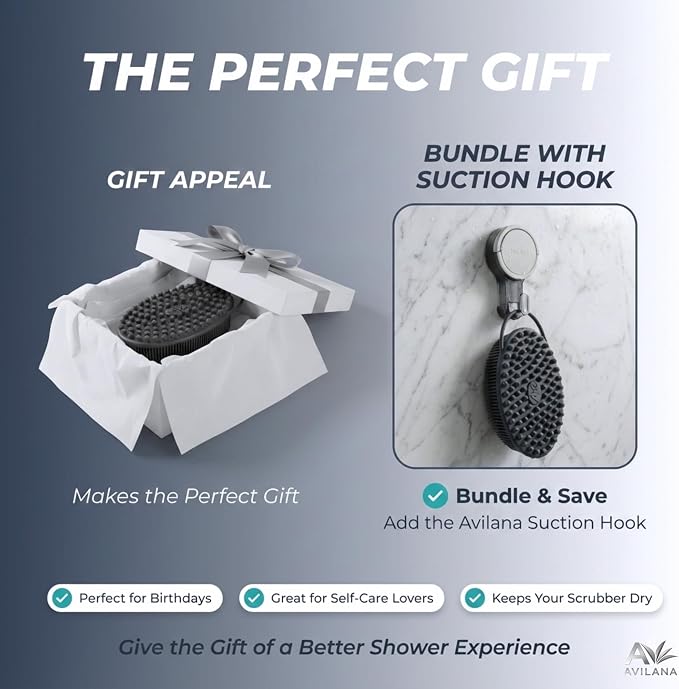 Avilana Premium Silicone Body Scrubber - Image 7
