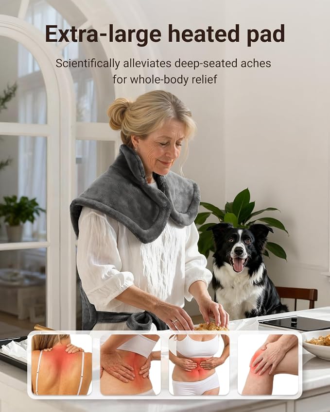 iDOO Electric Heating Pad for Back, FSA Eligible Items, Birthday Mothers Day - Image 2