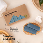 6-Pack Baby Washcloths – Soft Absorbent Viscose from Bamboo Washcloths - Image 7