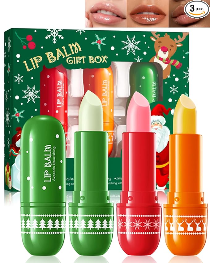 Lip Balm Kit-3Pcs Lip Care Moisturizer, Hydrating Lip Repair Sticks by LYSdefeu
