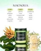 M&SENSE Magnolia Jasmine Scented Candle, 7.05oz 50 Hours Long Lasting Clean Non - Image 2