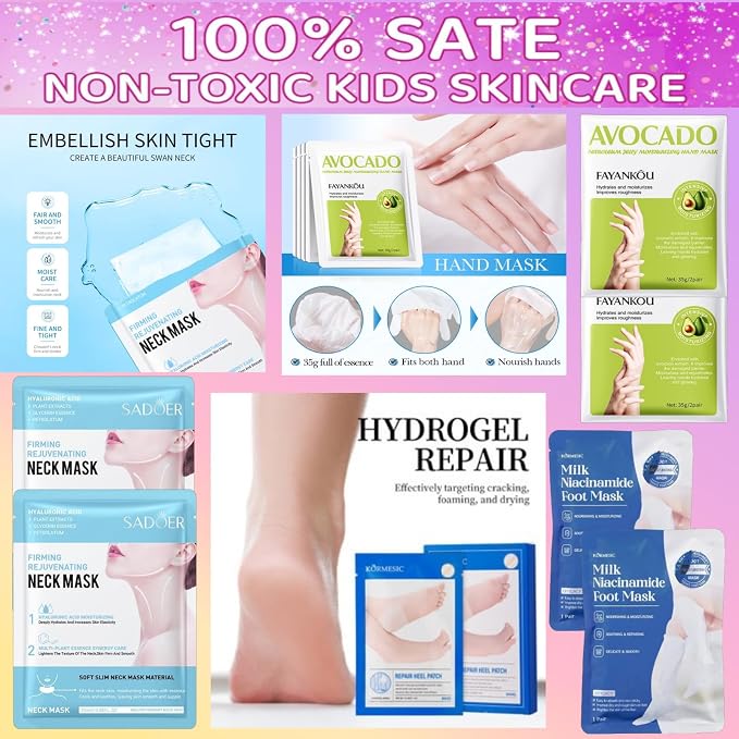 16 PCS Spa Party Supplies for Girls，Spa Party Favors Include Facial Masks - Image 4