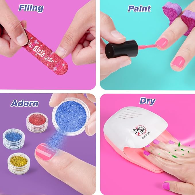 Kids Foot Spa & Nail Kit Set, Kids Spa Day Kit - Image 5