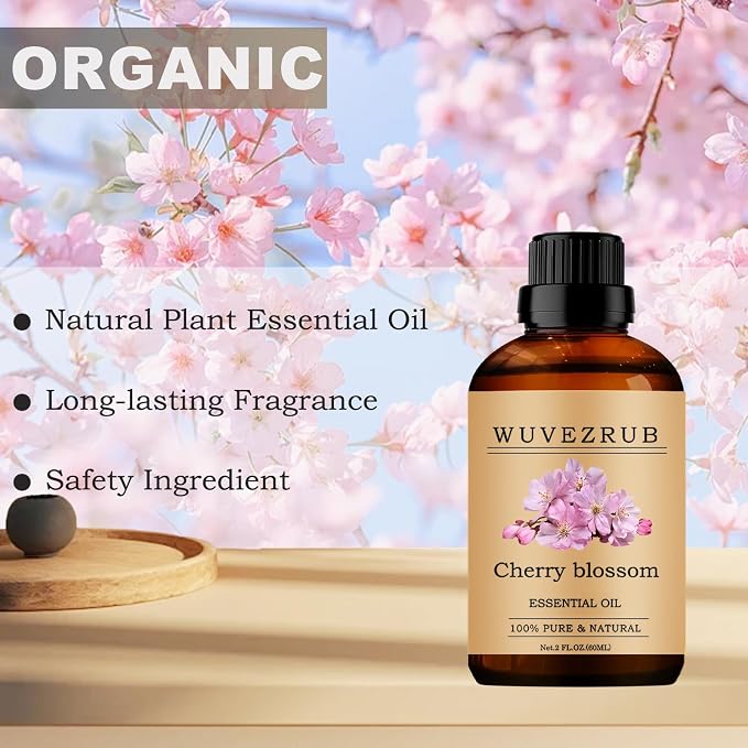 Cherry Blossom Essential Oils, 60ML Pure and Natural Essential Oil - Image 4