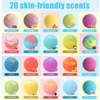 Bath Bombs for Kids with Surprise Inside for Girls Boys Toddlers, 20 Pack - Image 4