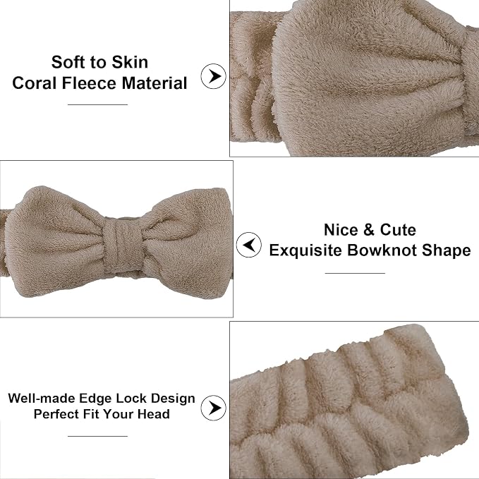 Casoty 12 Pack Skincare Headband - Image 5