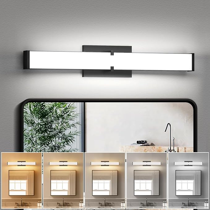 Modern Bathroom Light Fixtures Over Mirror 16 Inch, 20W 2000 Lumen Dimmable by HOPAI