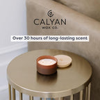 Calyan Wax Co. Mahogany & Cashmere 3 Wick Scented Candle - Image 4