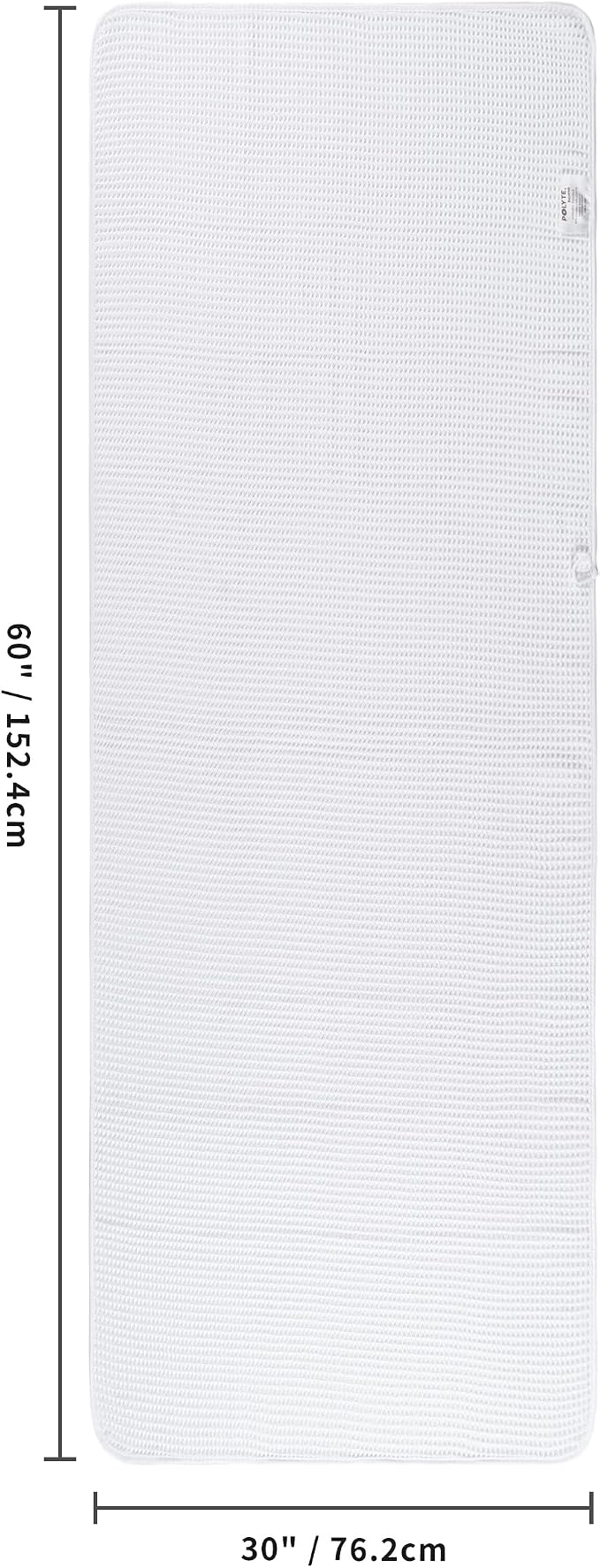 POLYTE 430 GSM Microfiber Oversize Quick Dry Lint Free Bath Towel, 60 x 30 in - Image 3
