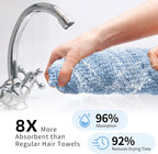 my novel things 2 Pack Extra Large Microfiber Hair Towel Wrap - Image 4