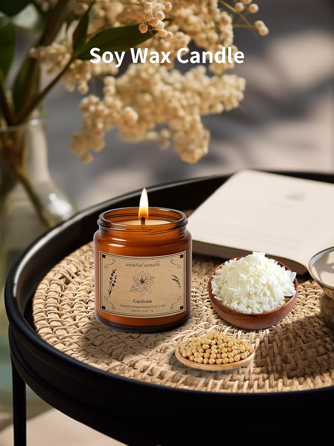 Scented Candles for Home, 16oz Soy Wax Candle, 100 Hour Burn Time, Gardenia - Image 3