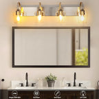 4-Light Brushed Nickel Vanity Light - Image 3