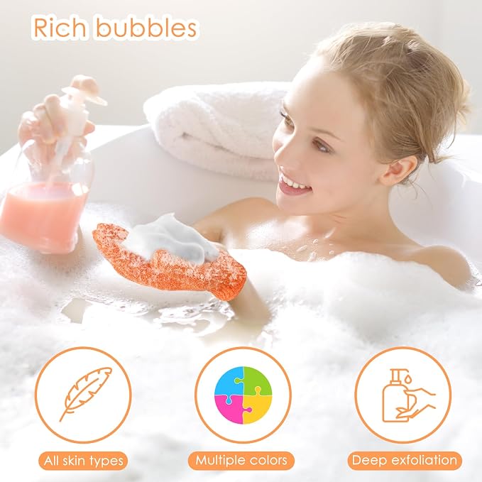 FoldTier 100 Pcs Exfoliating Gloves Bulk - Image 3