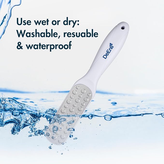 DeEnti Metal Foot File, Salon Quality Callus Remover, Lightweight Foot Scrubber - Image 3