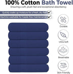 KAHAF COLLECTION 6 Pack Bath Towels Set 100% Ring Spun Cotton, Lightweight - Image 2
