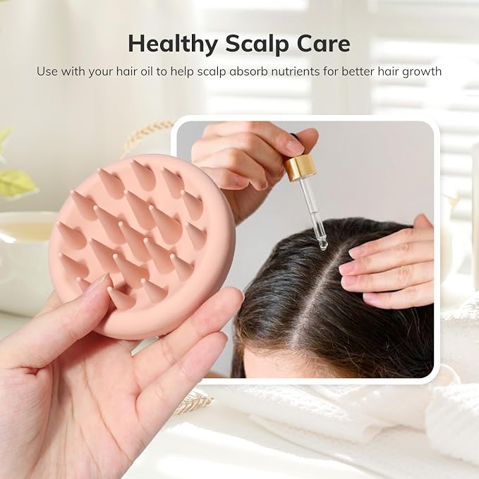 Sndyi Silicone Scalp Massager Shampoo Brush, Hair Scrubber - Image 4