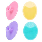 4 Pack Face Scrubber, JEXCULL Soft Silicone Facial Cleansing Brush Face by JEXCULL