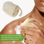 Natural Loofah Sponge, Organic Bath Loofah Pack, Lufas Exfoliating Body Scrubber - Image 8