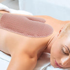 Honeycomb Exfoliating Bath Gloves - Image 4