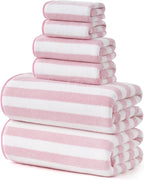 REDKISS Ultra Soft Bath Towel Set 6-Piece 35"x70" | 100% Microfiber, Highly by REDKISSOnline