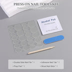 SUTOKAKA 20Pcs Press On Nail Tools Kit, Disposable 4-in-1 Nail Prep Application - Image 2