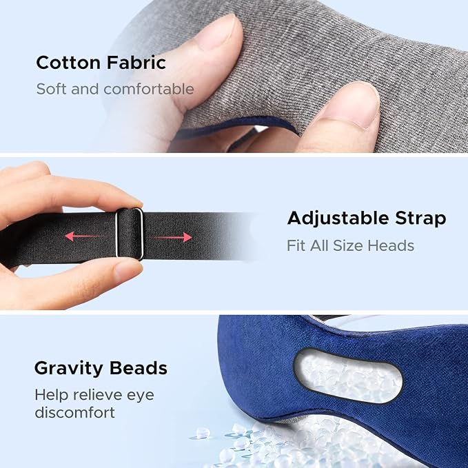 Ezona Heated Eye Mask, Warm Eye Compress Mask - Image 7