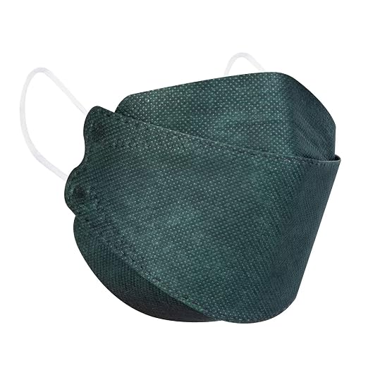 Borje KN95 Face Masks for Adults 50 Pack, 5-Ply Emerald Green Disposable Face by Borje