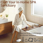 Acacia 1.2" T Wood Bathtub Tray Caddy - Image 3