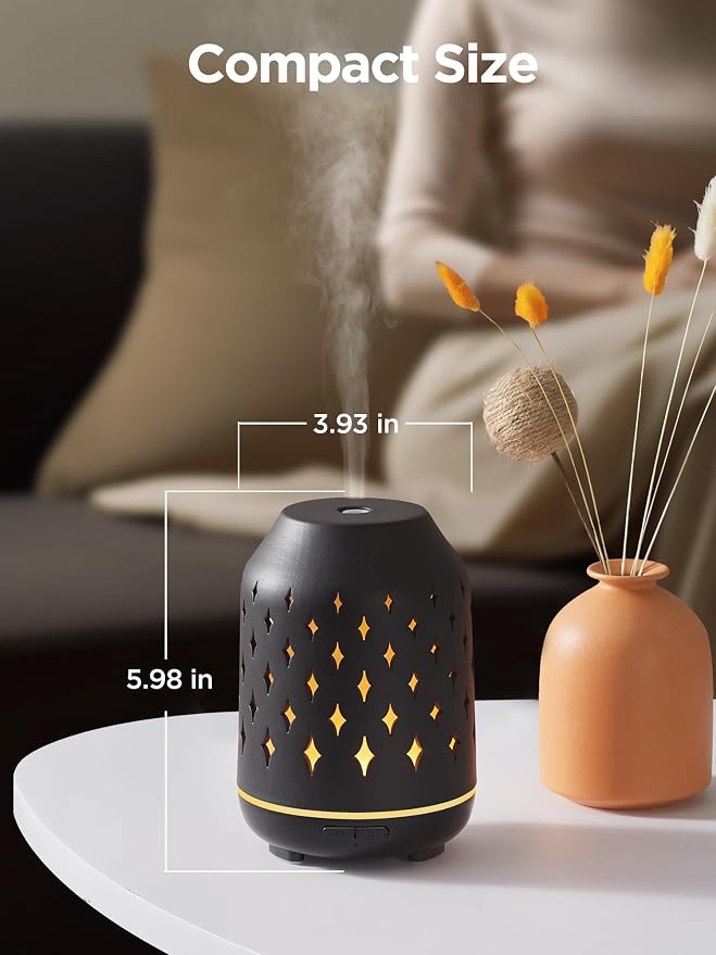 InnoGear Aromatherapy Diffuser, 150ml Ceramic Diffuser Ultrasonic Humidifier - Image 7