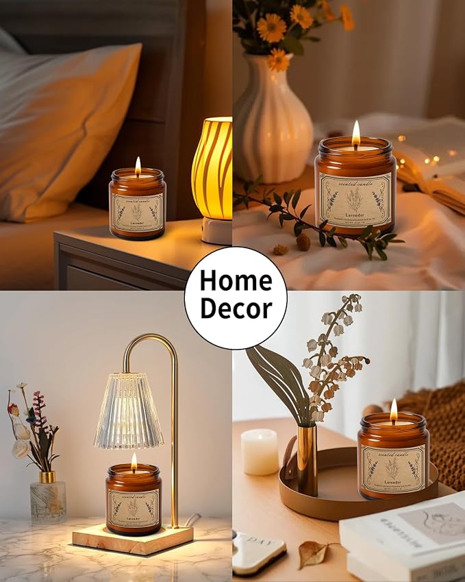 Candles for Home Scented, 16oz Large Soy Wax Lavender Scented Candle, 100 Hour - Image 6