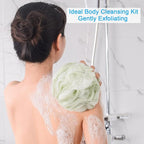 AmazerBath Loofah Sponge 75g/Piece, Exfoliating Bath Sponge Body Scrubber - Image 3