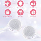 HINZIC 2 Pack Silicone Manual Facial Cleansing Brush, Skin Friendly Waterproof - Image 7