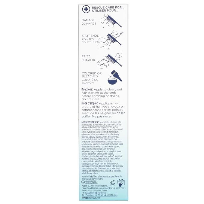 PACIFICA Beauty, Coco Bond Damage Care Leave-In Repair Mask Treatment, Dry & - Image 15