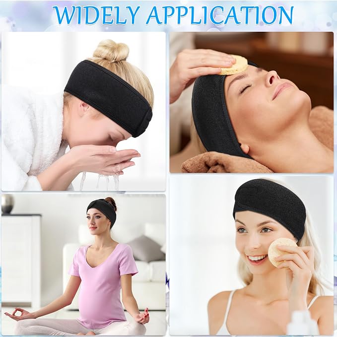 Hoteam 30 Pack Spa Headband Facial Esthetician Hair Wrap - Image 7