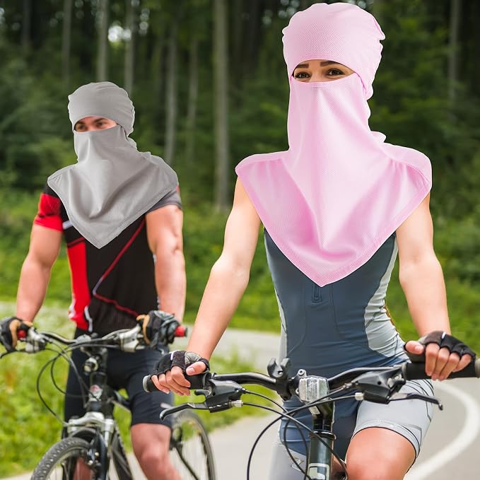 SATINIOR 3 Piece Balaclava Face Cover Sun Protection Neck Cover Summer - Image 3