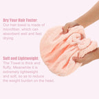 VOCOSTE Diamond Shape Hair Drying Towel Dry Cap, Quick Drying, Lightweight - Image 3