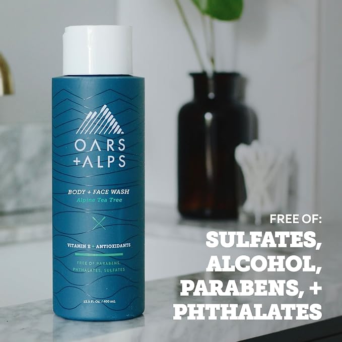 Oars + Alps Body Wash for Men, Mens Body Wash & Face Cleanser - Image 5