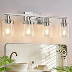 MOKATNG 4-Light Bathroom Light Fixtures, Vanity Light by Bathroomlightfixtures