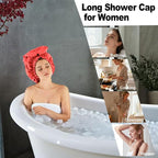 ELEBOX Extra Large Shower Cap for Braids/Curly Hair/Dreadlock | Reusable - Image 2