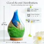 Porseme 280ml Essential Oil Diffuser Glass Color Changing Aroma Air Diffusers - Image 3