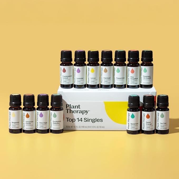 Plant Therapy Top 14 Essential Oil Set, 10 mL Bottles of Lavender, Eucalyptus - Image 6