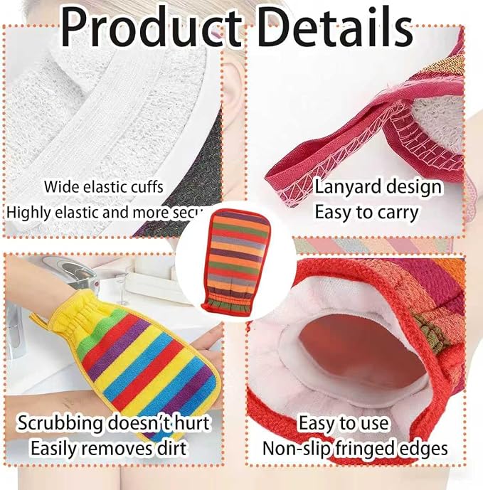 3Pcs Exfoliating Gloves, Exfoliating Glove - Image 3