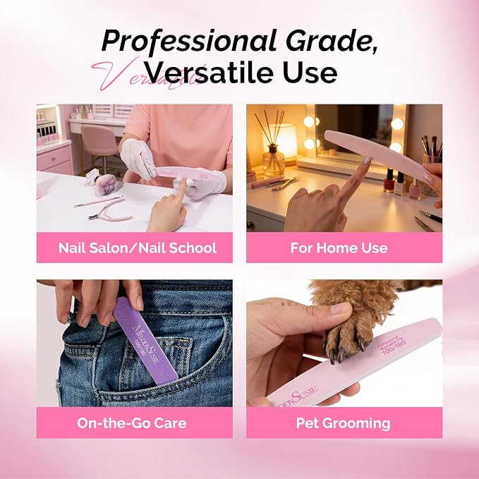 MelodySusie Nail File Kit, Professional Manicure Pedicure Supplies - Image 5