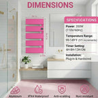 Electric Towel Warmer, Heated Towel Rack - Image 6