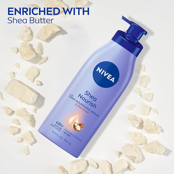 NIVEA Smooth Daily Moisture Body Lotion, Shea Butter 16.9 oz - Image 3